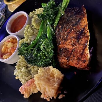 South - Salmon, broccoli, & rice Also cornbread not in picture as serve  I ate before I took the photo - Southern Near Me - Philadelphia, Pennsylvania