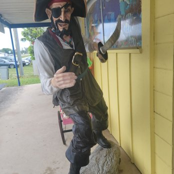 Lighthouse Diner - Swashbuckler from closeby souvenir shop - American Near Me - Jupiter, Florida