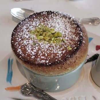 rise soufflé - The Woodlands - Cauliflower and Brie souffle and an amazing pistachio souffle for dessert! - French Near Me - Tomball, Texas
