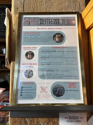 Menu photo 3 Zeitgeist Coffee Seattle, WA Menu photo 3 Zeitgeist Coffee Seattle, WA