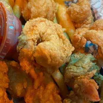Crab Du Jour Of Pelham - Fried Shrimp Basket (color is light) - Seafood Near Me - Pelham, New York Crab Du Jour Of Pelham - Fried Shrimp Basket (color is light) - Seafood Near Me - Pelham, New York