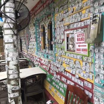 Cantina Captiva - The dollar bills hanging on the walls - Mexican Near Me - Captiva, Florida