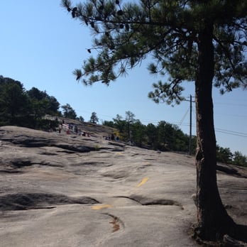 Stone Mountain Park - handrail up ahead because it's so steep - Parks Near Me - Stone Mountain, Georgia Stone Mountain Park - handrail up ahead because it's so steep - Parks Near Me - Stone Mountain, Georgia