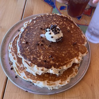 Old Tymer's Cafe - chocolate chip pancakes - Breakfast & Brunch Near Me - Red River, New Mexico
