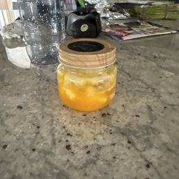 The glass jar is so cool. The glass jar is so cool.
