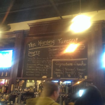 The Harding Tavern - View of the bar - draft list & 4 huge TVs - New American Near Me - Chicago, Illinois The Harding Tavern - View of the bar - draft list & 4 huge TVs - New American Near Me - Chicago, Illinois
