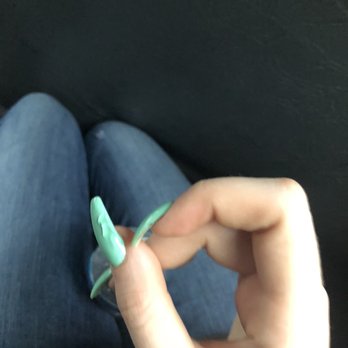 Luxe Nails Spa - Air bubble popped and have the paint that ripped off sitting on top of it. - Nail Salons Near Me - Virginia Beach, Virginia Luxe Nails Spa - Air bubble popped and have the paint that ripped off sitting on top of it. - Nail Salons Near Me - Virginia Beach, Virginia