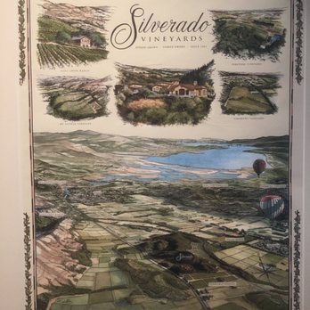 Silverado Vineyards - Beautiful poster of their wine country - Wineries Near Me - Napa, California