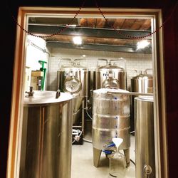 Floodwater Brewing - View into the brewing room from the bar