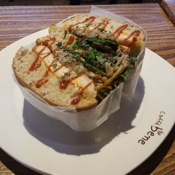 Caffe Bene - Spicy chicken sandwich - Bubble Tea Near Me - Suwanee, Georgia Caffe Bene - Spicy chicken sandwich - Bubble Tea Near Me - Suwanee, Georgia