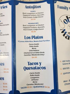 Menu photo 8 John's Market Solana Beach, CA Menu photo 8 John's Market Solana Beach, CA