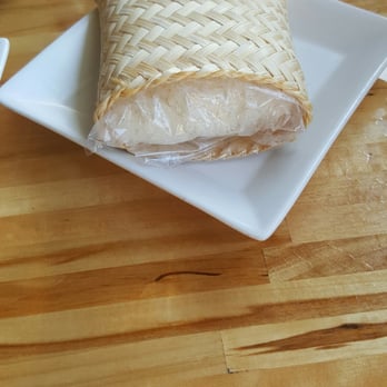Manaow - Sticky rice.  Portion is very small for 3 bucks. - Thai Near Me - Long Beach, California