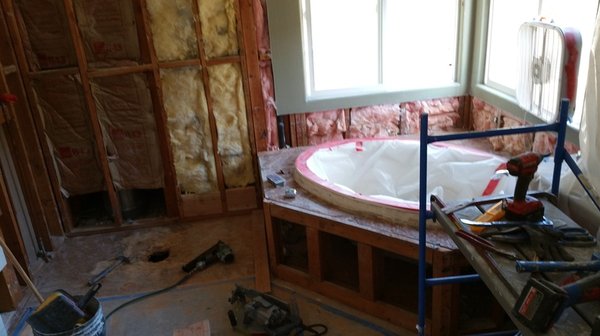 Bathroom Remodel - This is a bathroom remodel renovation. Demo the existing surfaces down to the studs and enlarged the size of the shower stall relocated the drain and installed a new shower system. waterproofed the shower pan & applied a Mortar Method installation ( Lath & scratch then float) this method is only done by professionals. Installed a 12 x 24 porcelain tiles vertical staggered pattern. The homeowner loved her new renovation. we bring your vision to life. Bathroom Remodel - This is a bathroom remodel renovation. Demo the existing surfaces down to the studs and enlarged the size of the shower stall relocated the drain and installed a new shower system. waterproofed the shower pan & applied a Mortar Method installation ( Lath & scratch then float) this method is only done by professionals. Installed a 12 x 24 porcelain tiles vertical staggered pattern. The homeowner loved her new renovation. we bring your vision to life.