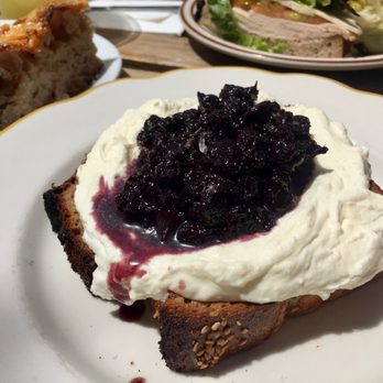 Lodge Bread - Ricotta and blueberry jam toast - Bakeries Near Me - Los Angeles, California