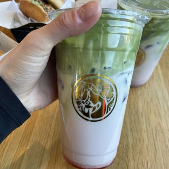 Teas'n You - Strawberry Matcha Dalgona - Bubble Tea Near Me - Vienna, Virginia Teas'n You - Strawberry Matcha Dalgona - Bubble Tea Near Me - Vienna, Virginia