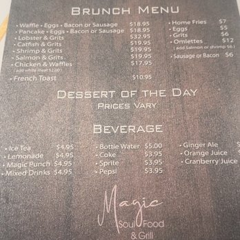 Magic Soul Food - Brunch Menu - Soul Food Near Me - Atlanta, Georgia Magic Soul Food - Brunch Menu - Soul Food Near Me - Atlanta, Georgia