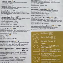 The Coffee Club - Coolangatta - Page One of the menu.