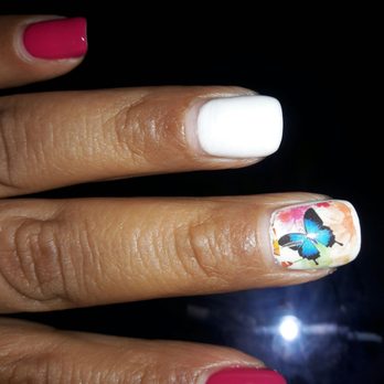 GLO Nail Bar - Only one nail "art" is left exactly one week later. - Nail Salons Near Me - Costa Mesa, California GLO Nail Bar - Only one nail "art" is left exactly one week later. - Nail Salons Near Me - Costa Mesa, California