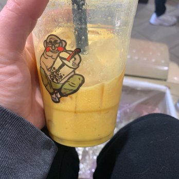 Buda Boba - Mango milk tea with crystal boba wow! - Bubble Tea Near Me - Los Angeles, California