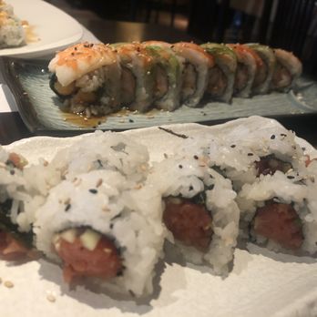 Kiku Sushi - 3. Spicy Tuna Roll & T4. Crab Tempura Roll - Japanese Near Me - Monrovia, California
