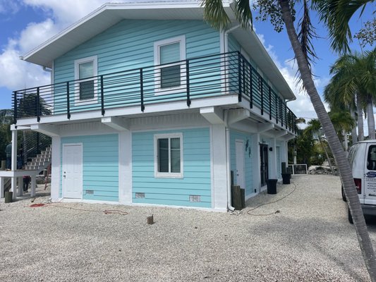 Residential Aluminum Railings - A showcase of the capabilities of Griffiths Metal Products’ balcony and stair railings. This gallery features a diverse range of available styles and designs that we can customize to meet your specific requirements. With over six decades of experience, we have served homeowners across Miami-Dade, Broward, and Monroe counties, transforming and upgrading their properties.