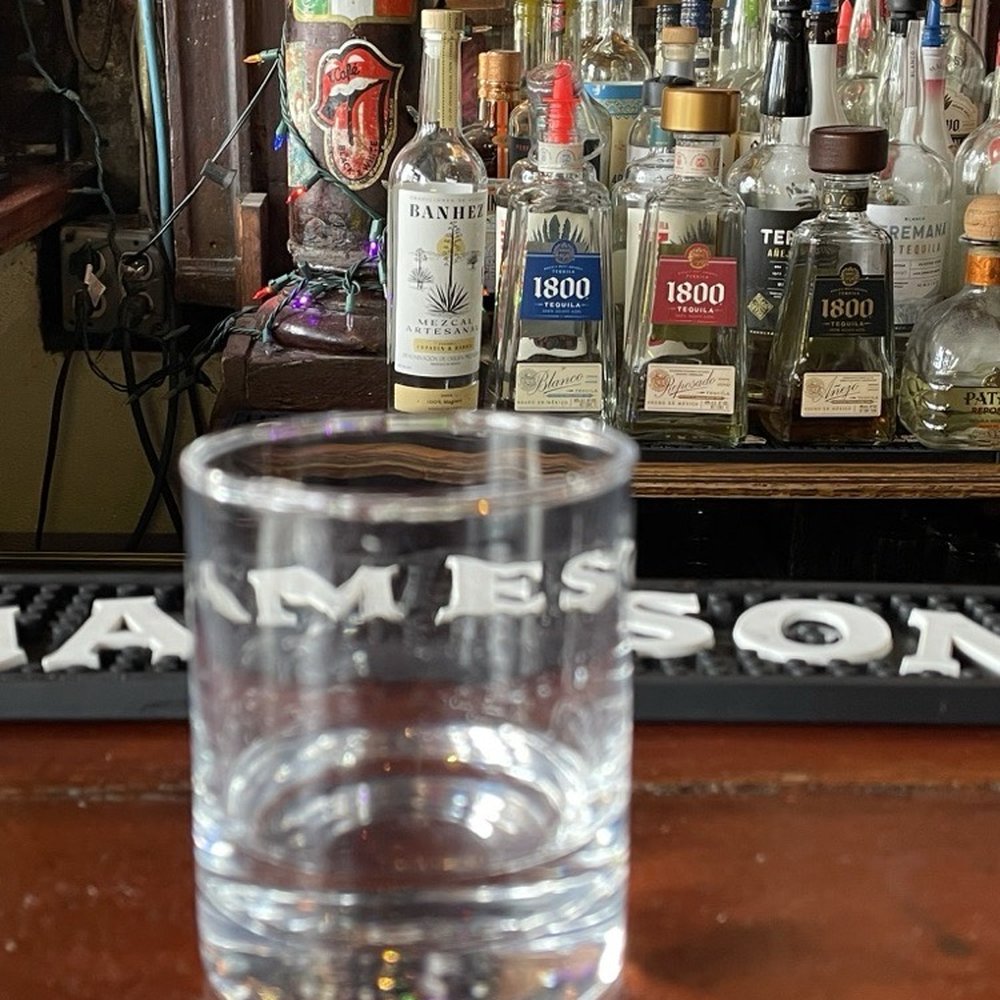 Cat's Eye Pub - Some of their mezcals and tequilas, with my neat Banhez Mezcal - Pubs Near Me - Baltimore, Maryland