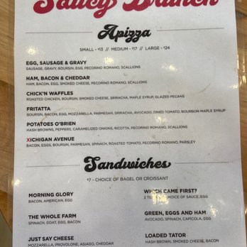 Saucy Brew Works - Brunch menu - Coffee & Tea Near Me - Columbus, Ohio