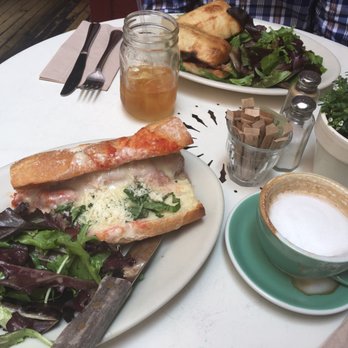 Oddfellows Cafe & Bar - Cappuccino with the meatball sub - Breakfast & Brunch Near Me - Seattle, Washington Oddfellows Cafe & Bar - Cappuccino with the meatball sub - Breakfast & Brunch Near Me - Seattle, Washington