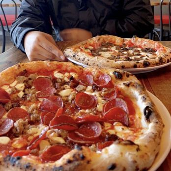 Pupatella - Pepperoni Pizza with Mushrooms - Pizza Near Me - Arlington, Virginia