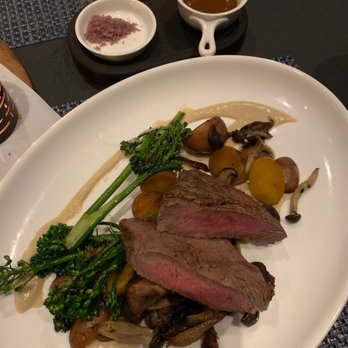 ARLO - Steak with extra flavoring salt and sauce - New American Near Me - San Diego, California ARLO - Steak with extra flavoring salt and sauce - New American Near Me - San Diego, California