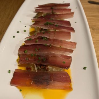Tapeo - roasted aubergines w dry tuna - Tapas Bars Near Me - Barcelona, B Tapeo - roasted aubergines w dry tuna - Tapas Bars Near Me - Barcelona, B