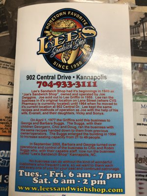 Lee's Sandwich Shop by null