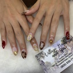Village Nails & Spa - Gel X design done by Mr. T