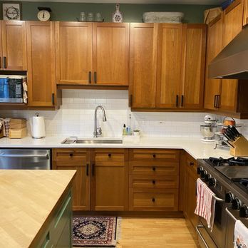 Remodel Studio |BBGC - Refinished kitchen cabinets! They look brand new! - Cabinetry Near Me