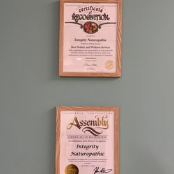 Integrity Naturopathic - Business award