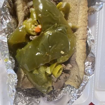 Windycity Dawghouse - Italian Beef Sandwich with sweet and hot peppers - Desserts Near Me - Portage, Michigan Windycity Dawghouse - Italian Beef Sandwich with sweet and hot peppers - Desserts Near Me - Portage, Michigan