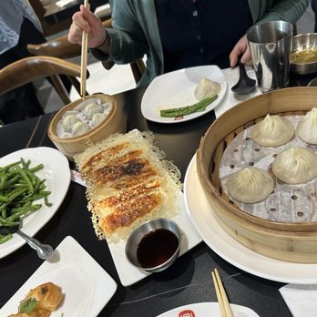 Din Ding Dumpling House - Green beans, pork shrimp potsticker, strawberry chocolate XLB, pork XLB, - Dim Sum Near Me - Fremont, California