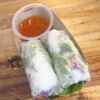 Cake Bar - The Cafe - - Tofu Summer Roll with Sweet Chili Sauce (Fat Brother Syr) - Custom Cakes Near Me - Syracuse, New York