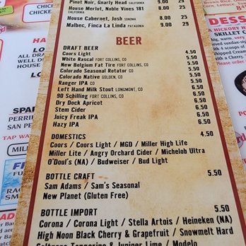Hickory House Ribs & Steaks - Drink list. Got bunch of IPA's. - Barbeque Near Me - Parker, Colorado Hickory House Ribs & Steaks - Drink list. Got bunch of IPA's. - Barbeque Near Me - Parker, Colorado