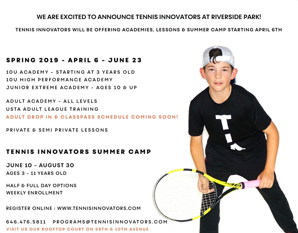 Tennis Innovators - Riverside Park Logo