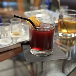 Barrel House STL - Black raspberry slushy and Manhattan