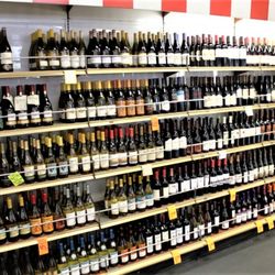 Purdy's Liquor - Many shelves of Wine.