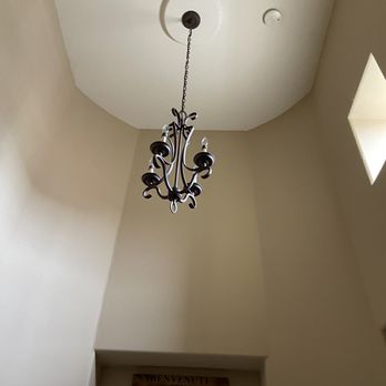 All Skill Handyman - Removal of entryway chandelier (20 foot ceiling) - Handyman Near Me