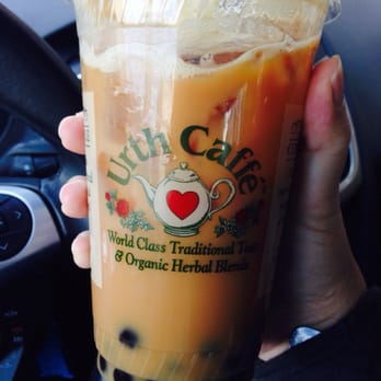 Urth Caffé-Pasadena - Black milk tea boba - Cafes Near Me - Pasadena, California