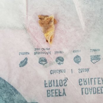 Taco Bell - Found in bean burrito. - Fast Food Near Me - Lithia, Florida Taco Bell - Found in bean burrito. - Fast Food Near Me - Lithia, Florida