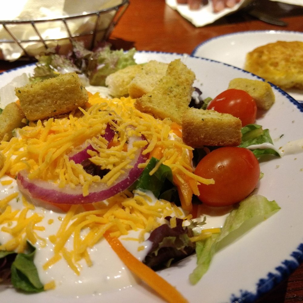 Good salad with our lunch today. Good salad with our lunch today.