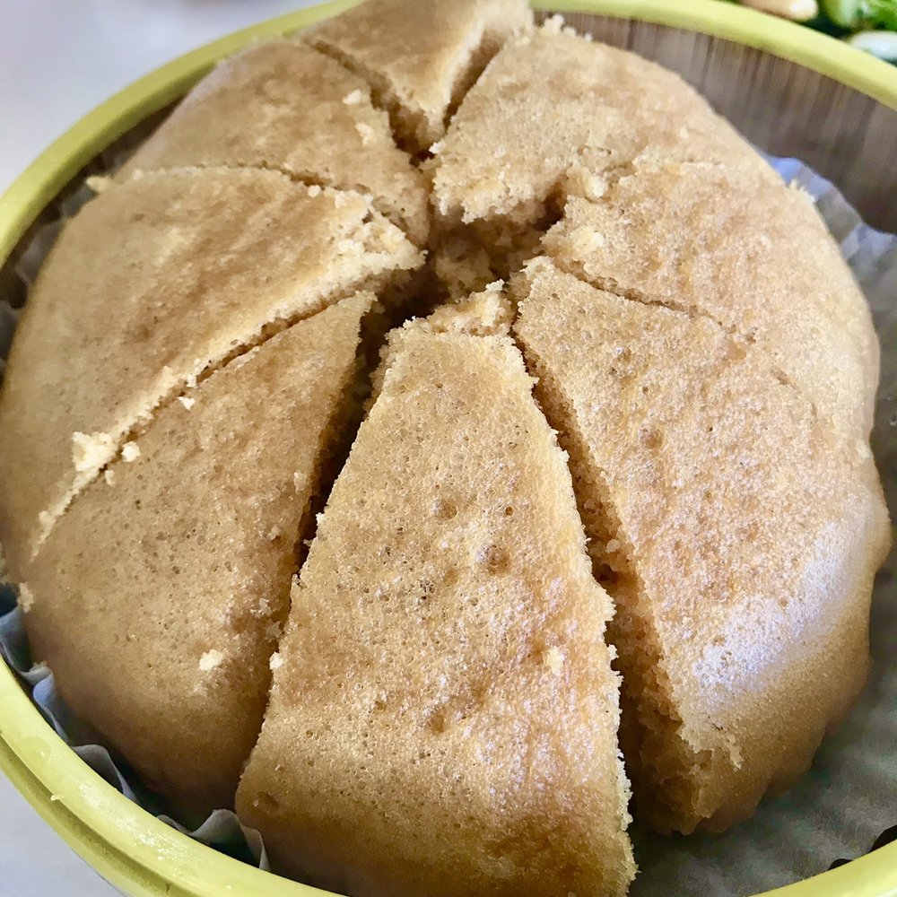 Fook Lam - Ma Lai Go. Malay sponge cake that is steamed. If a levain is used it will have nice air pockets. - Dim Sum Near Me - Honolulu, Hawaii Fook Lam - Ma Lai Go. Malay sponge cake that is steamed. If a levain is used it will have nice air pockets. - Dim Sum Near Me - Honolulu, Hawaii