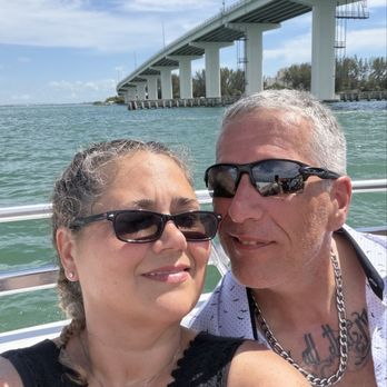 Chute Em Up Parasail - Me and my husband getting ready to parasail! - Parasailing Near Me - Clearwater Beach, Florida