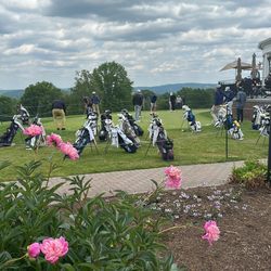 Sunnehanna Country Club - Practice green in June, 2023