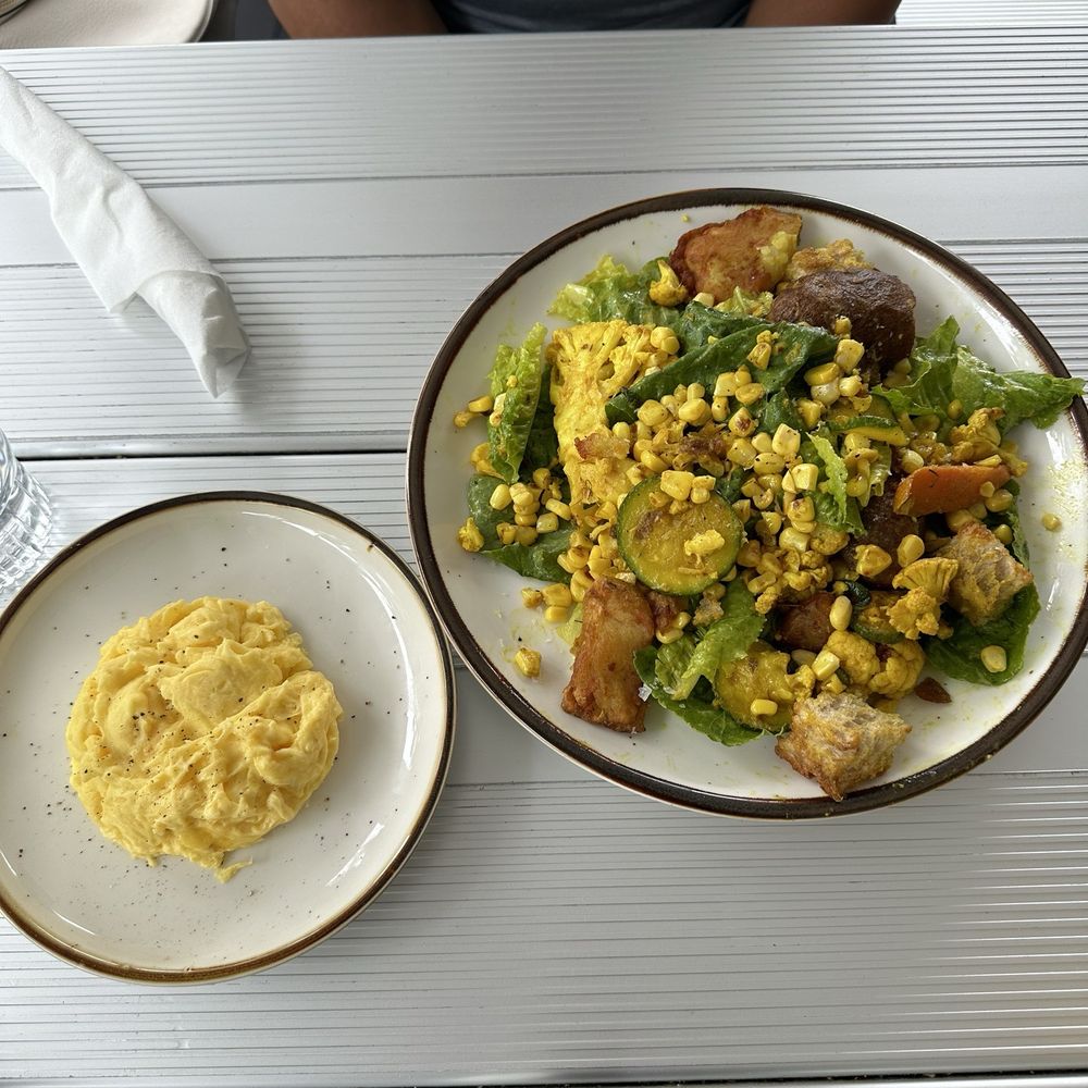 afternoon - Corn and potatoes with one scrambled egg on the side - New American Near Me - Gainesville, Florida
